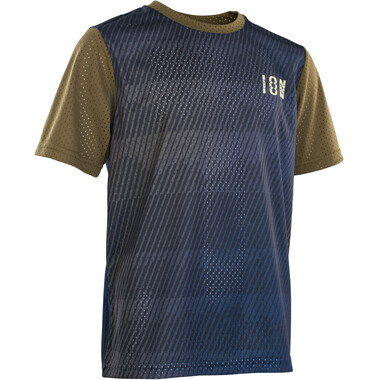 ION SCRUB Kids Short-Sleeved Jersey Blue/Khaki 2023 0